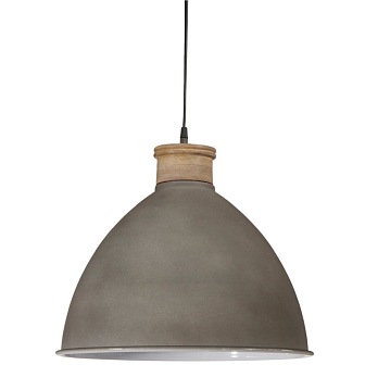 INDUSTRIALNA LAMPA ROSEVILLE 42 CM BETON/DREWNO